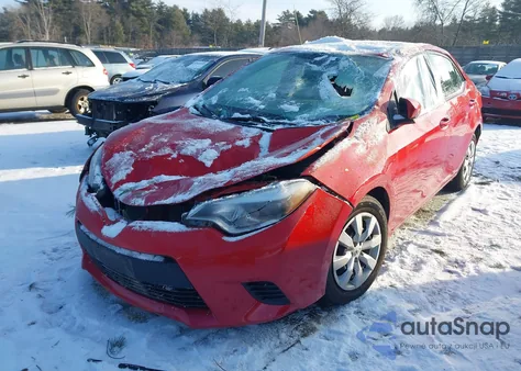 2014 Toyota Corolla Le from USA, damaged, VIN 2T1BURHE3EC136038